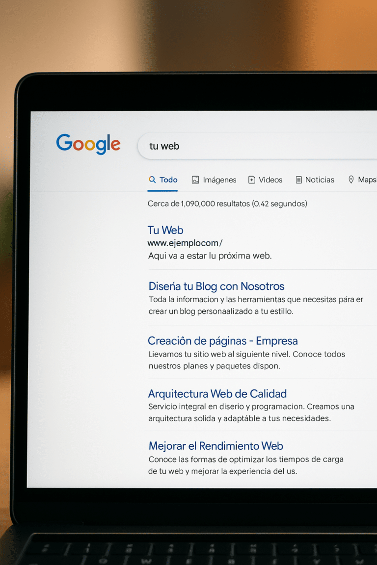 Podés aparecer en portales de búsqueda como Google
